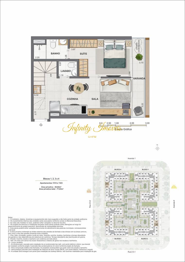 Cobertura, 1 quarto, 67 m² - Foto 52