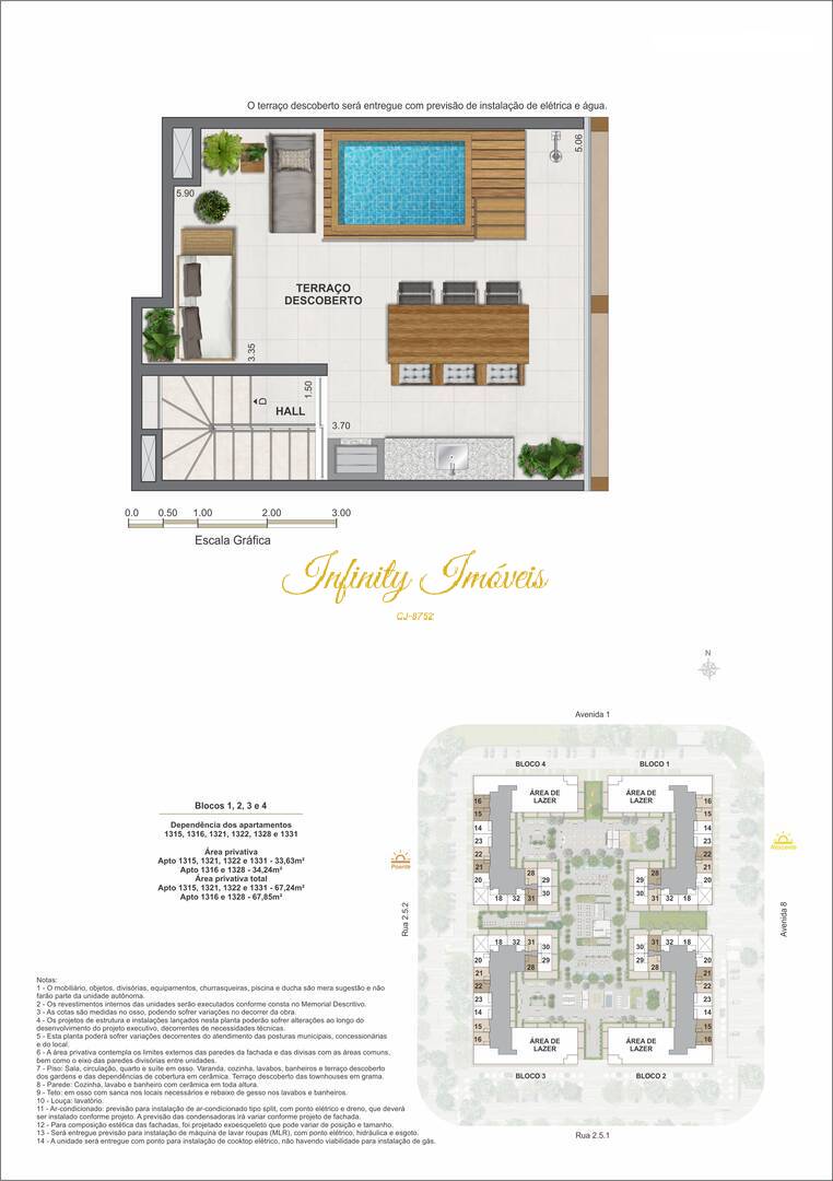 Cobertura, 1 quarto, 67 m² - Foto 47