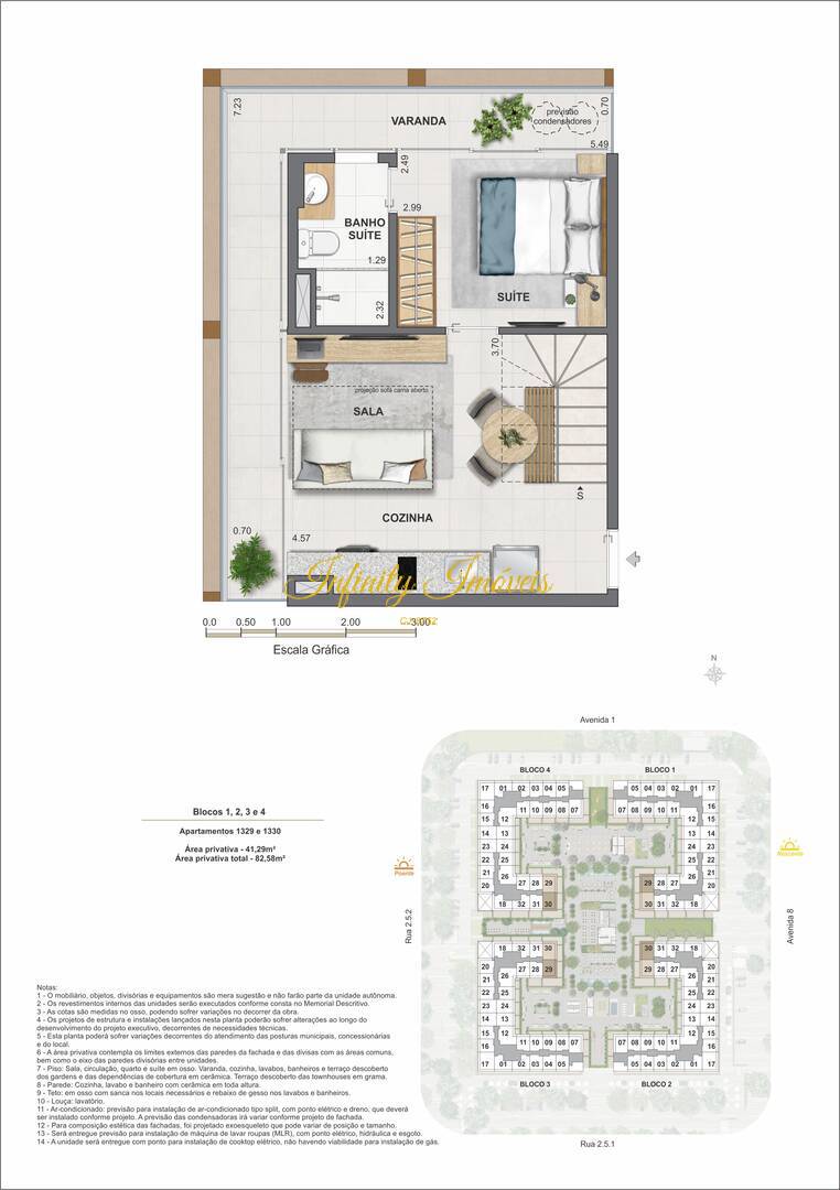 Cobertura, 1 quarto, 82 m² - Foto 46