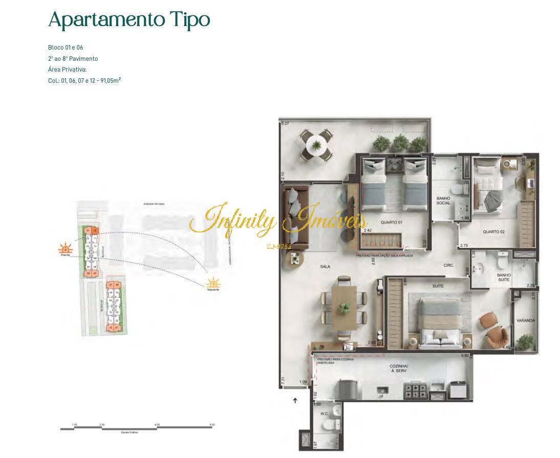 Apartamento, 3 quartos, 91 m² - Foto 40
