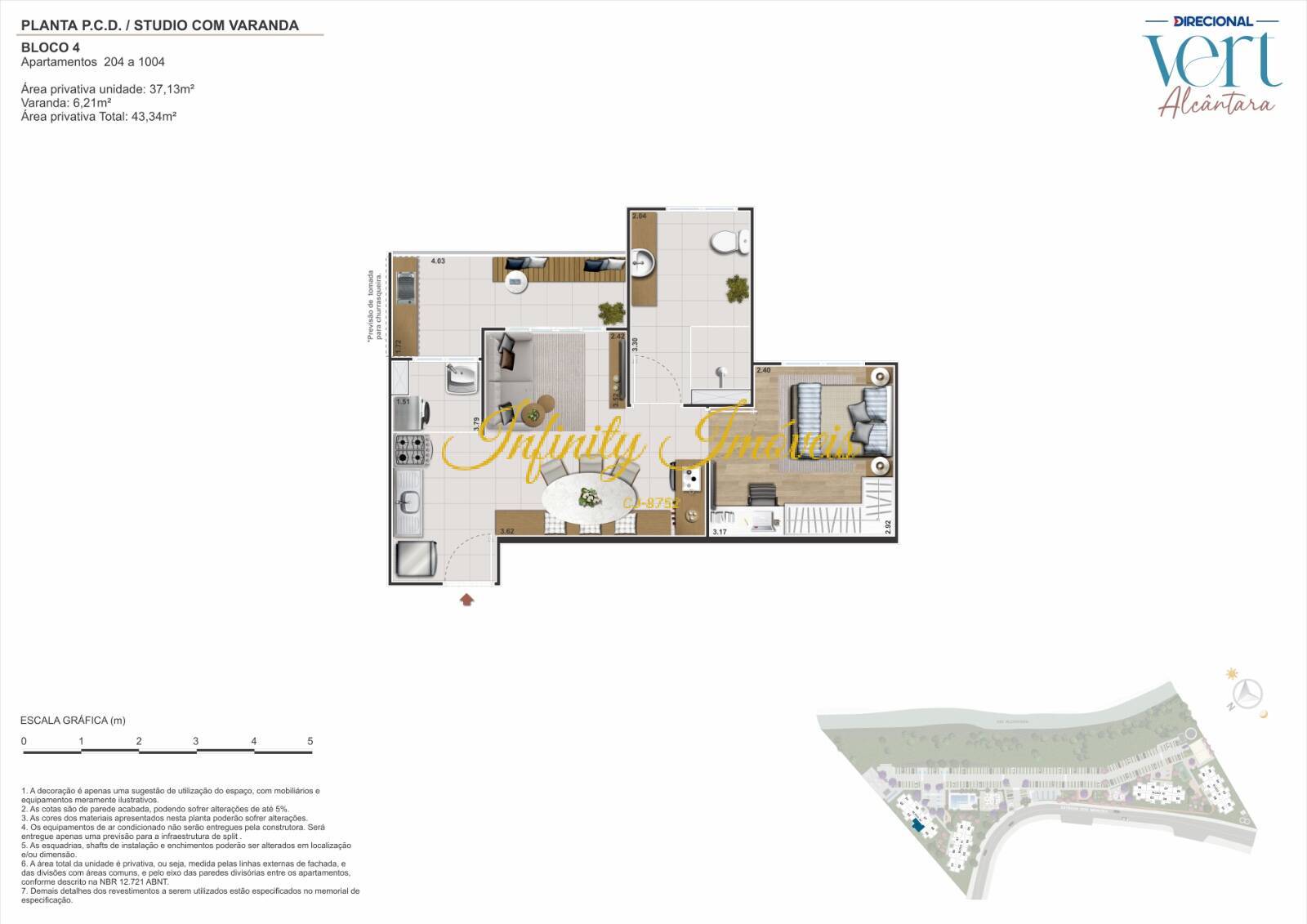 Apartamento, 2 quartos, 36 m² - Foto 46