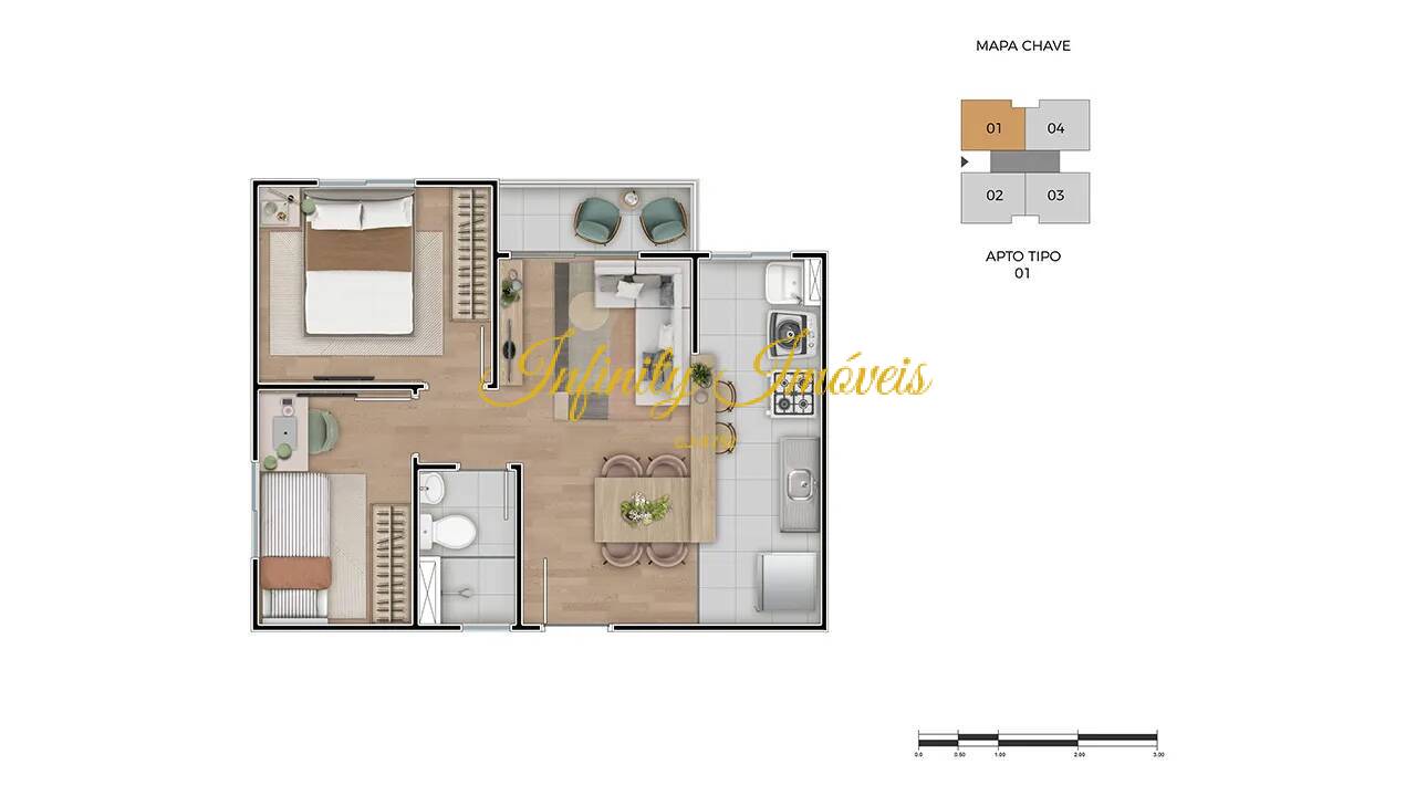 Apartamento, 2 quartos, 48 m² - Foto 31