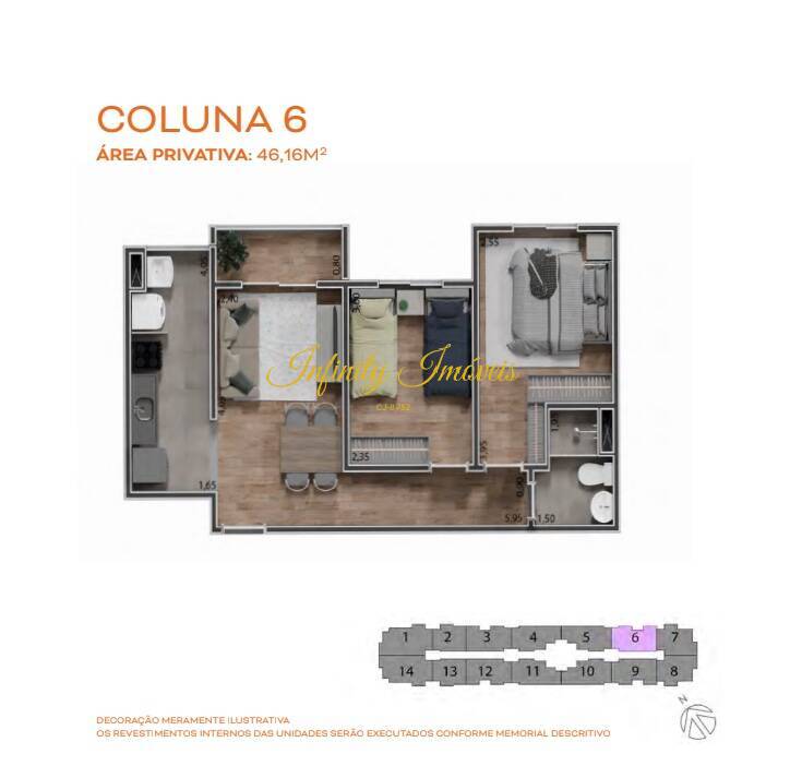Apartamento, 1 quarto, 36 m² - Foto 29