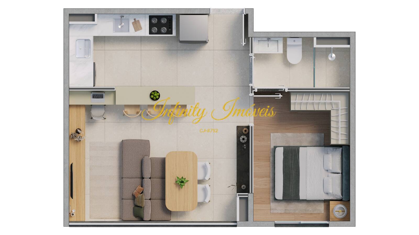 Apartamento, 2 quartos, 37 m² - Foto 37