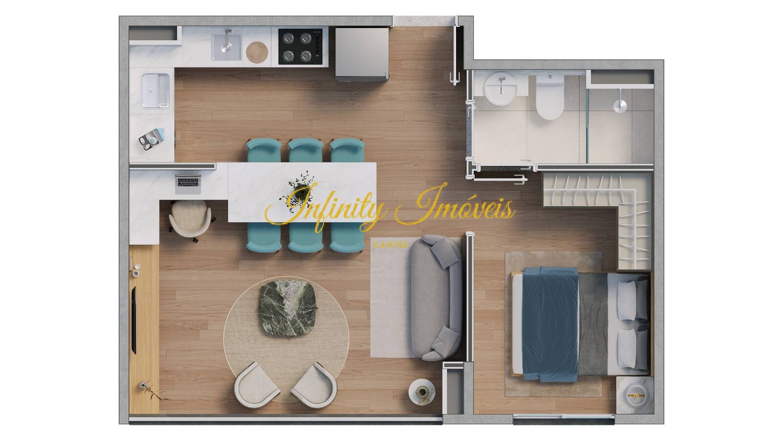 Apartamento, 2 quartos, 37 m² - Foto 38