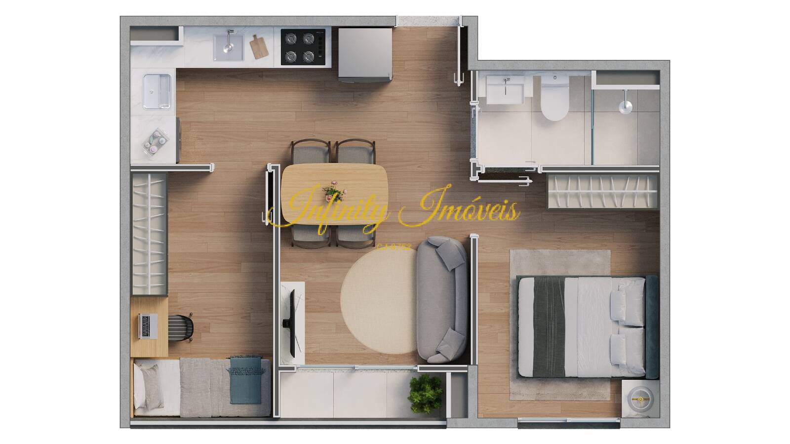 Apartamento, 2 quartos, 37 m² - Foto 45