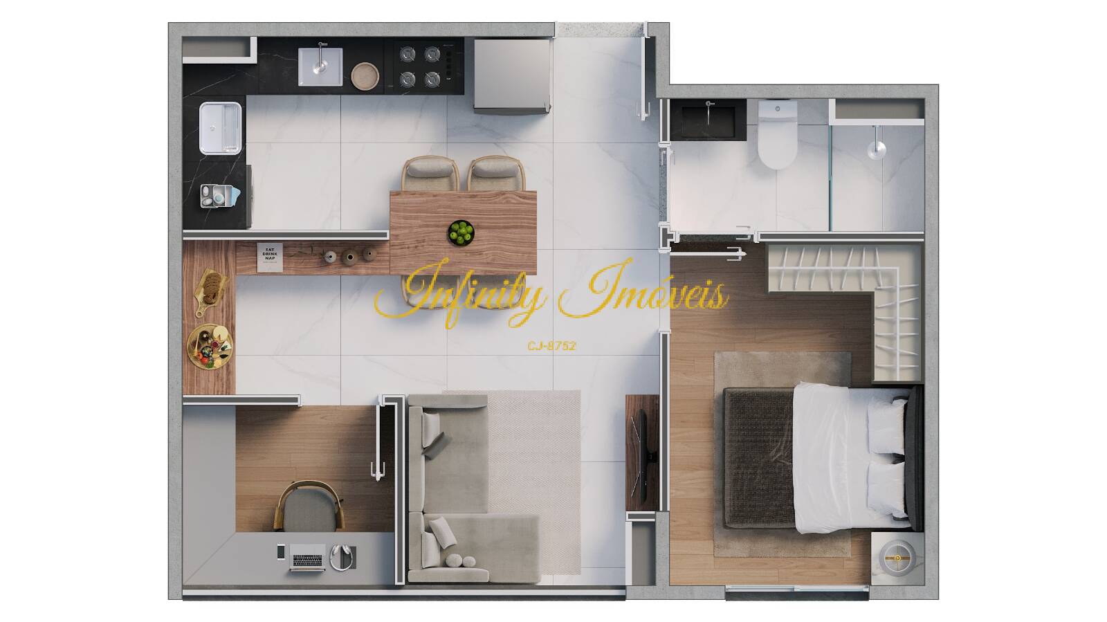 Apartamento, 2 quartos, 37 m² - Foto 35
