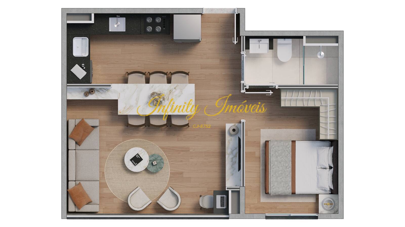Apartamento, 2 quartos, 46 m² - Foto 37