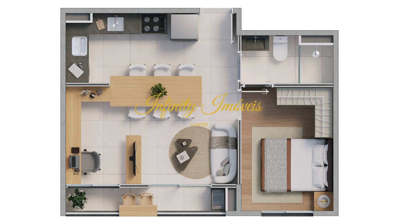 Apartamento, 2 quartos, 46 m² - Foto 39