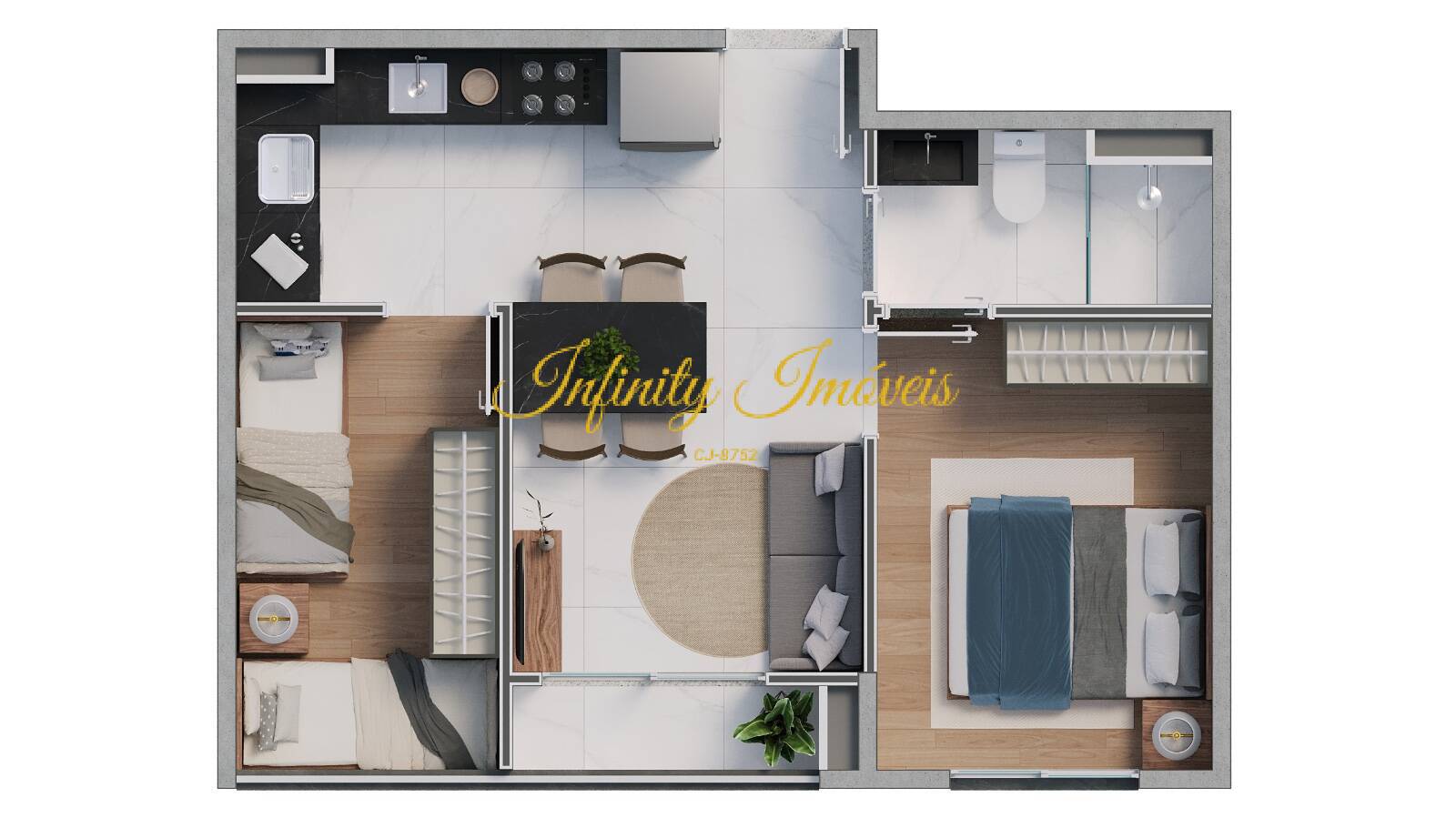 Apartamento, 2 quartos, 46 m² - Foto 41