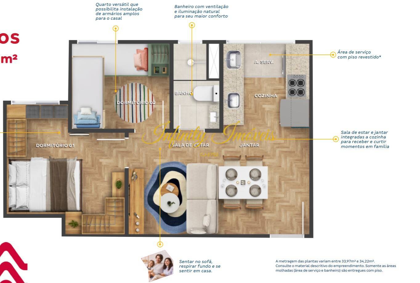 Apartamento, 2 quartos, 57 m² - Foto 19