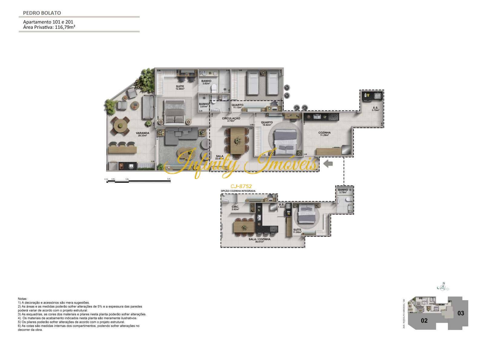 Apartamento, 3 quartos, 116 m² - Foto 6