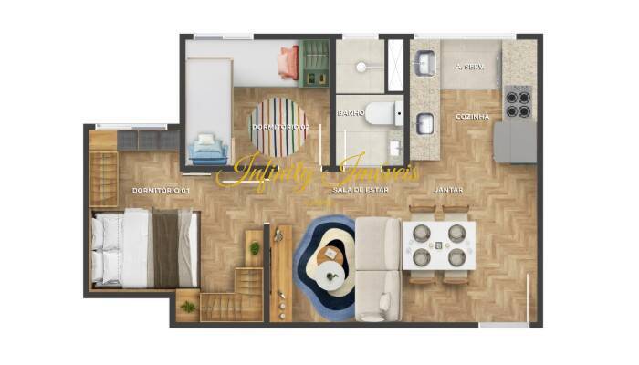 Apartamento, 2 quartos, 34 m² - Foto 18