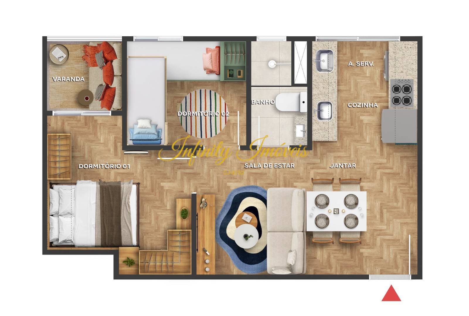 Apartamento, 2 quartos, 51 m² - Foto 28