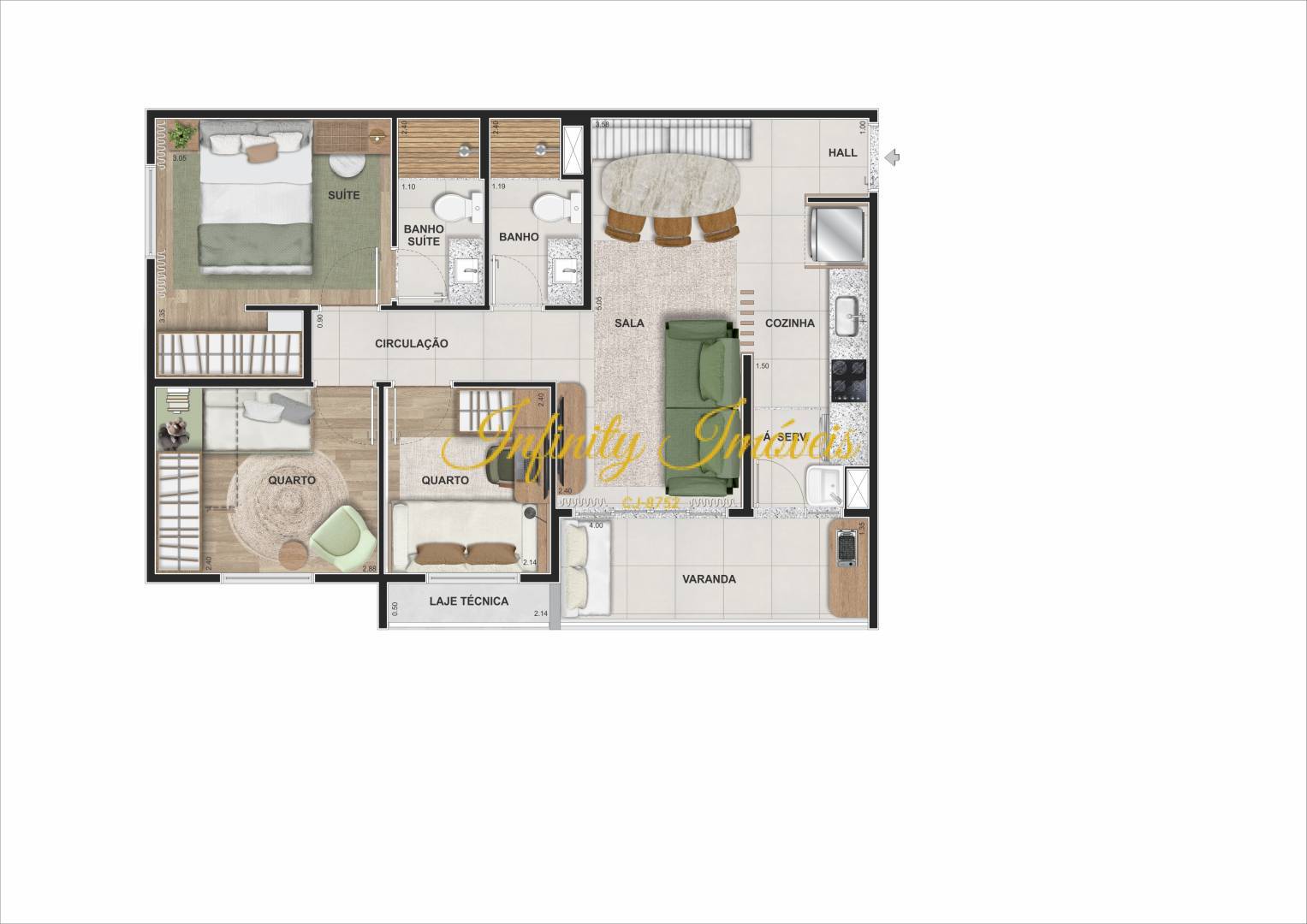 Apartamento, 2 quartos, 89 m² - Foto 34