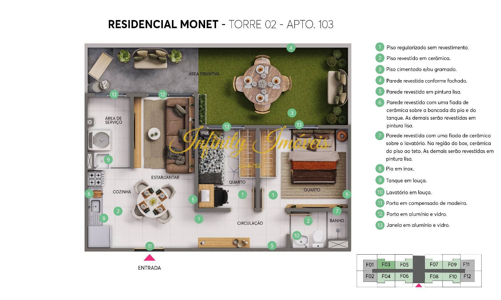 Apartamento, 2 quartos, 40 m² - Foto 14