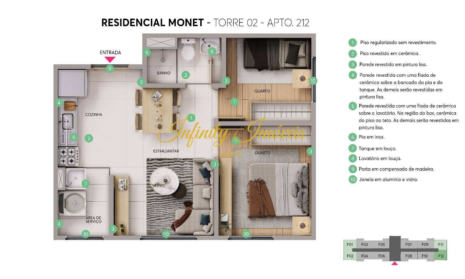 Apartamento, 2 quartos, 40 m² - Foto 13