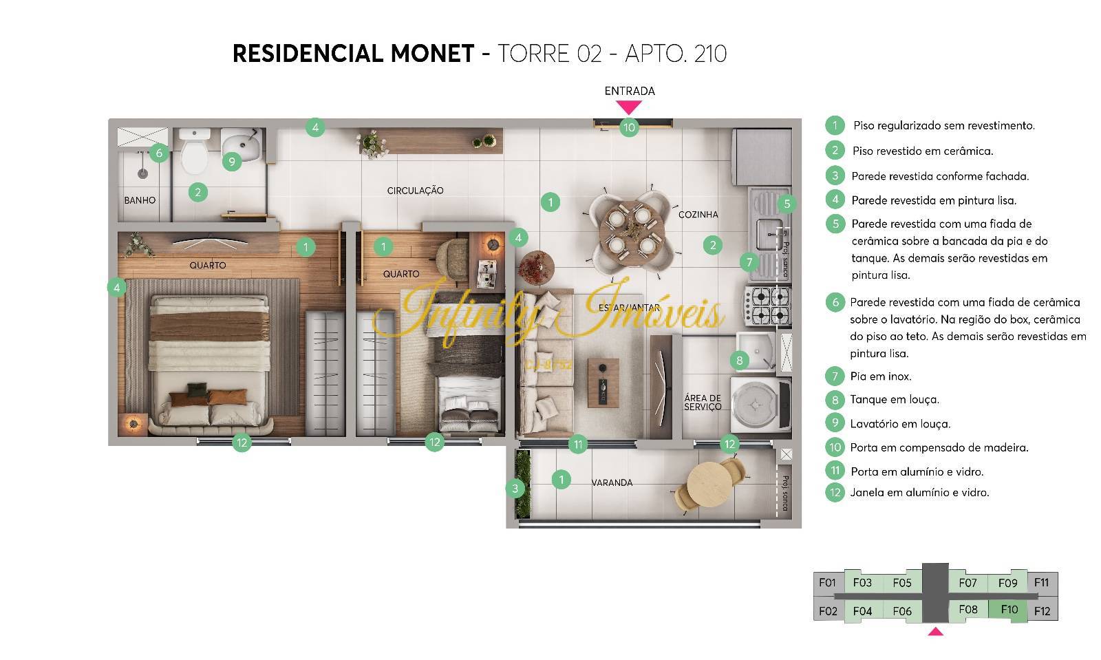 Apartamento, 2 quartos, 40 m² - Foto 12