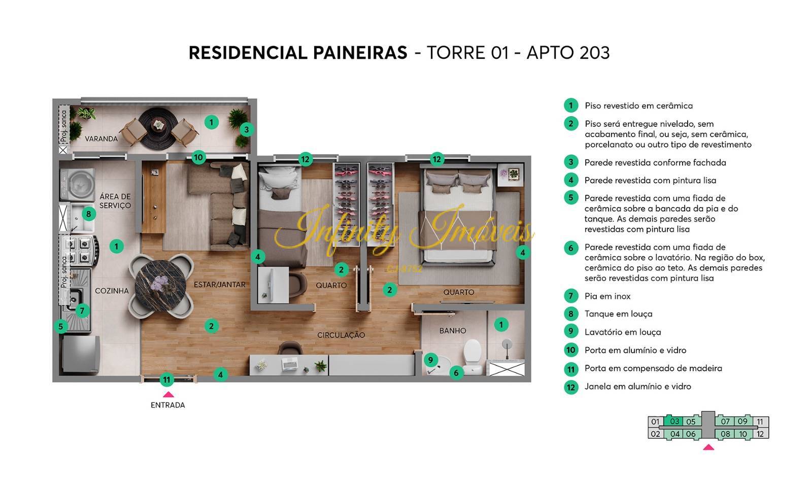 Apartamento, 2 quartos, 40 m² - Foto 22