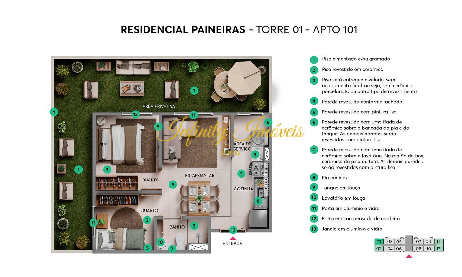Apartamento, 2 quartos, 40 m² - Foto 24