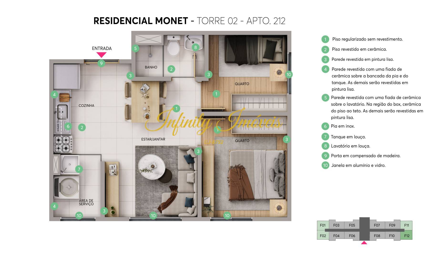 Apartamento, 2 quartos, 50 m² - Foto 24