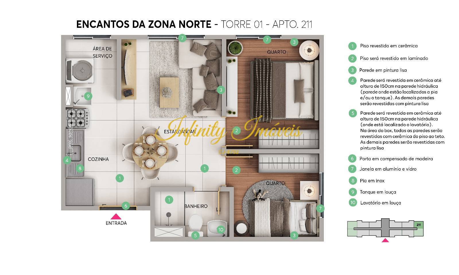 Apartamento, 2 quartos, 40 m² - Foto 15