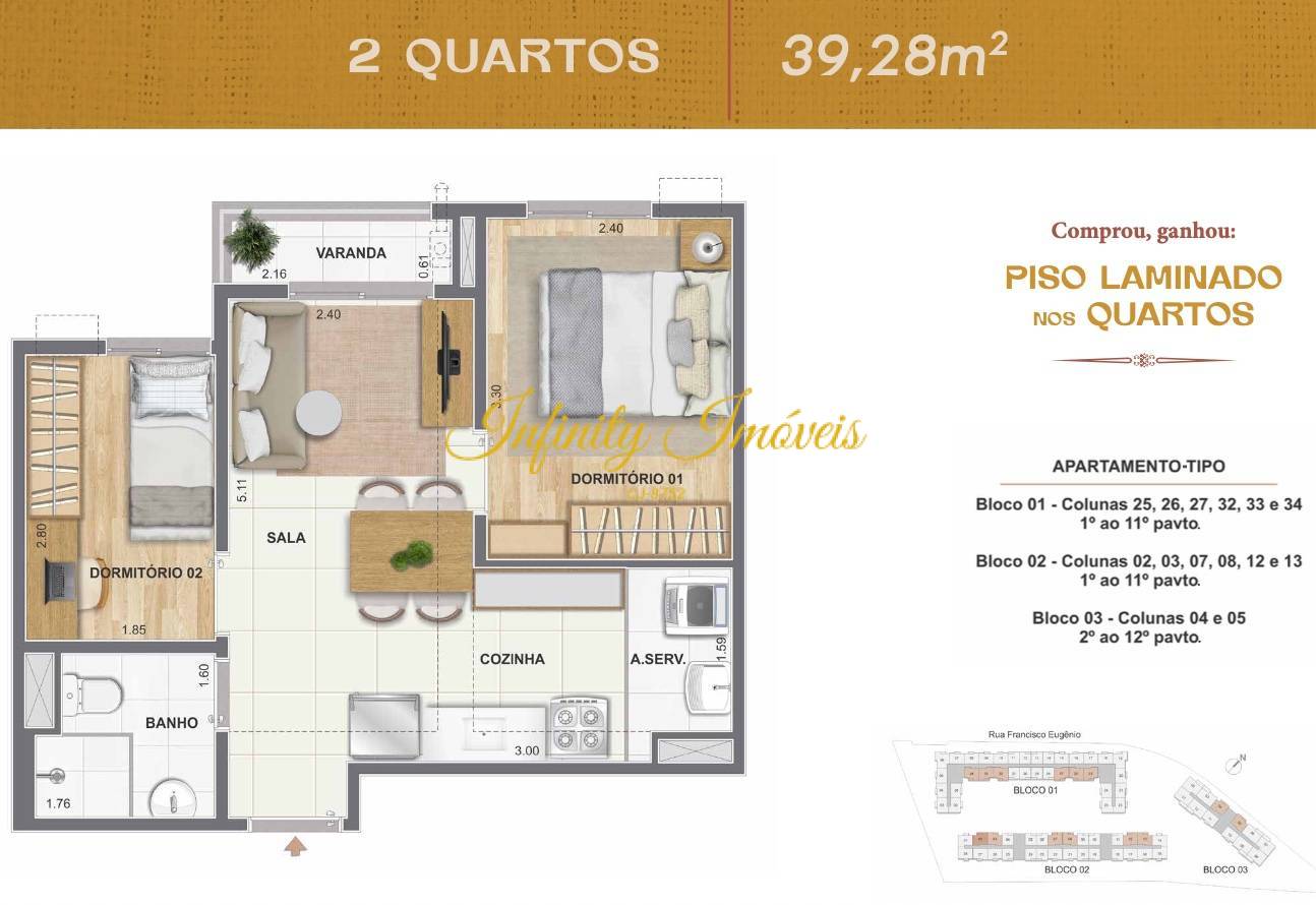 Apartamento, 2 quartos, 39 m² - Foto 25