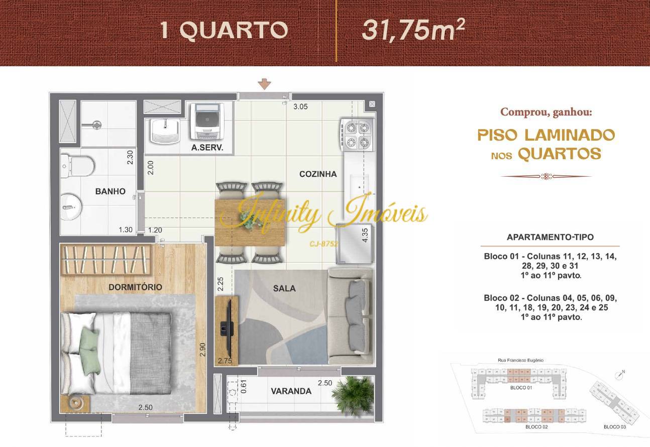 Apartamento, 2 quartos, 39 m² - Foto 28