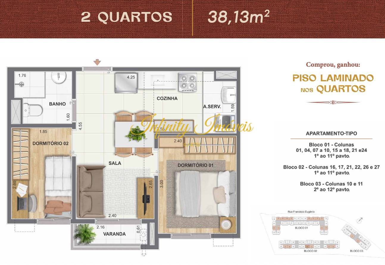 Apartamento, 2 quartos, 39 m² - Foto 24
