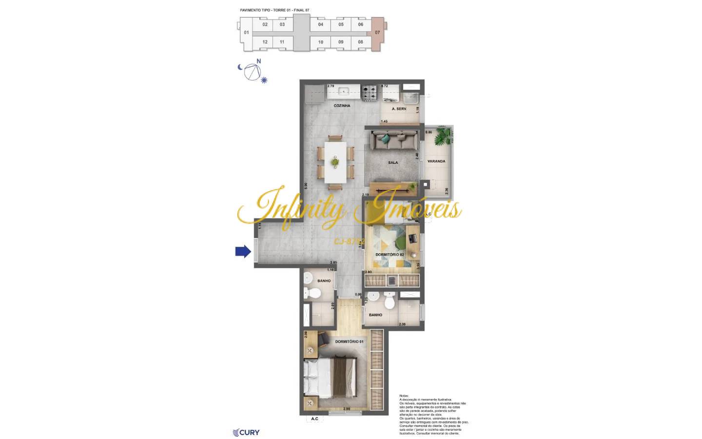 Apartamento, 2 quartos, 52 m² - Foto 14