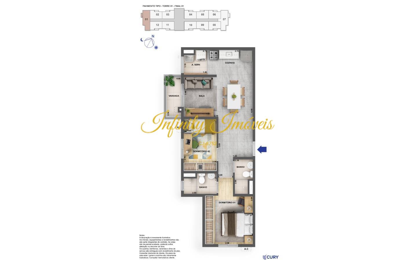 Apartamento, 2 quartos, 57 m² - Foto 21