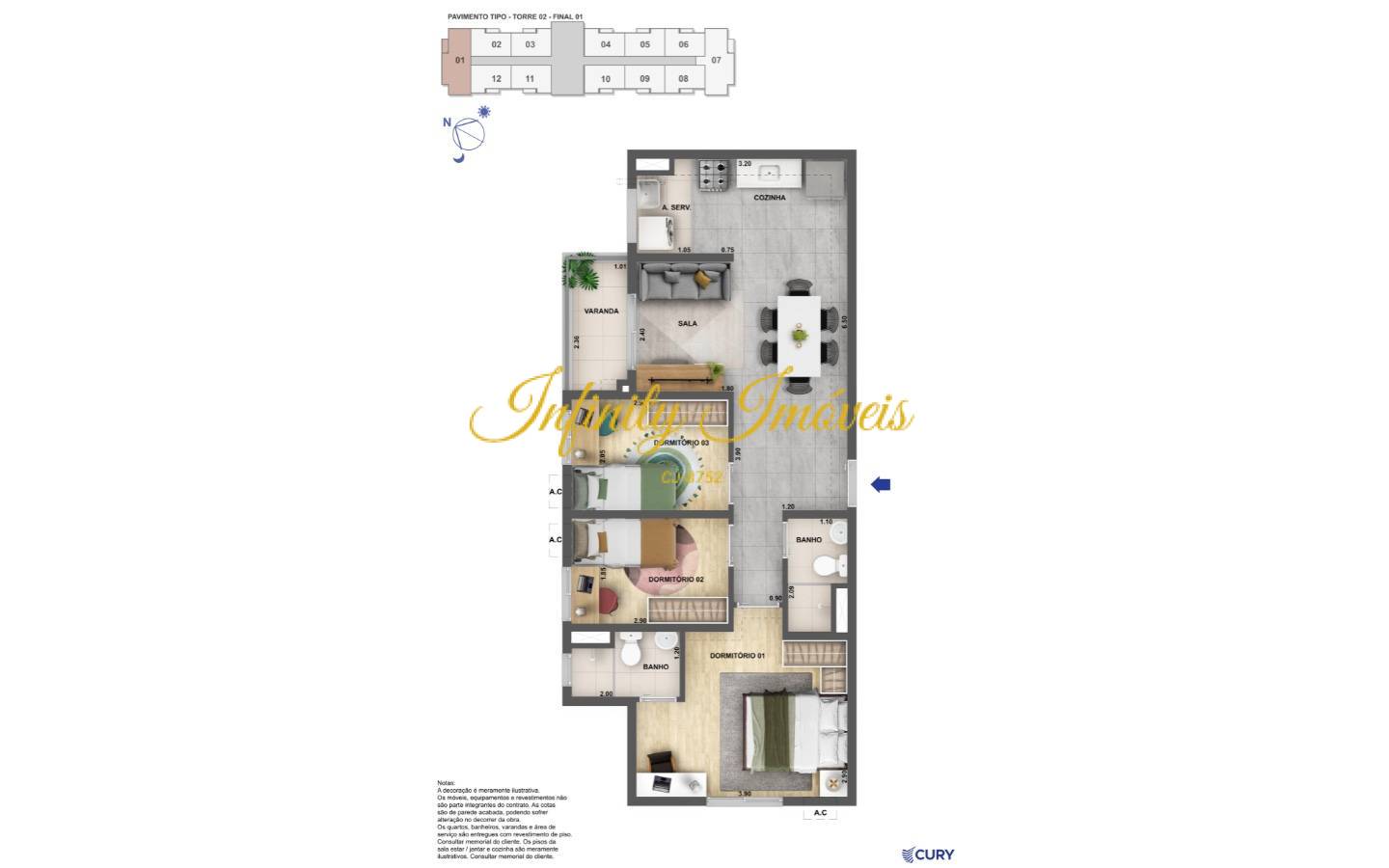 Apartamento, 2 quartos, 57 m² - Foto 19