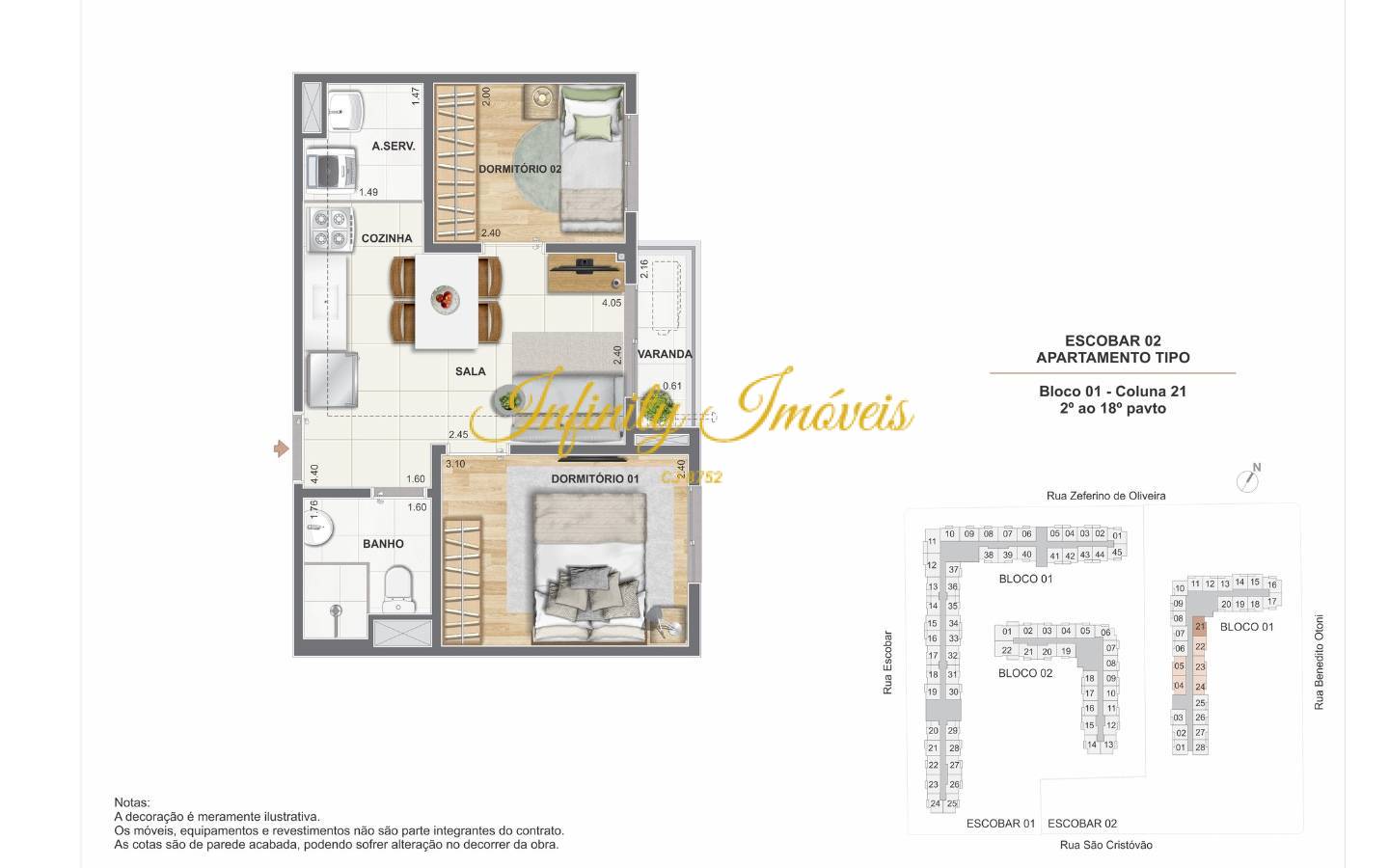 Apartamento, 2 quartos, 36 m² - Foto 27