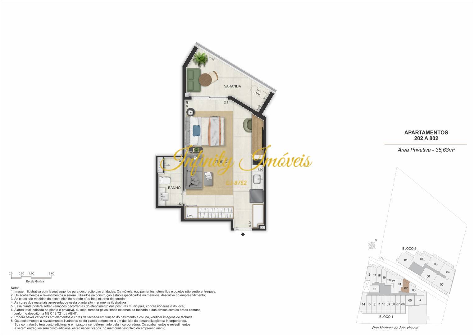 Apartamento, 1 quarto, 34 m² - Foto 38