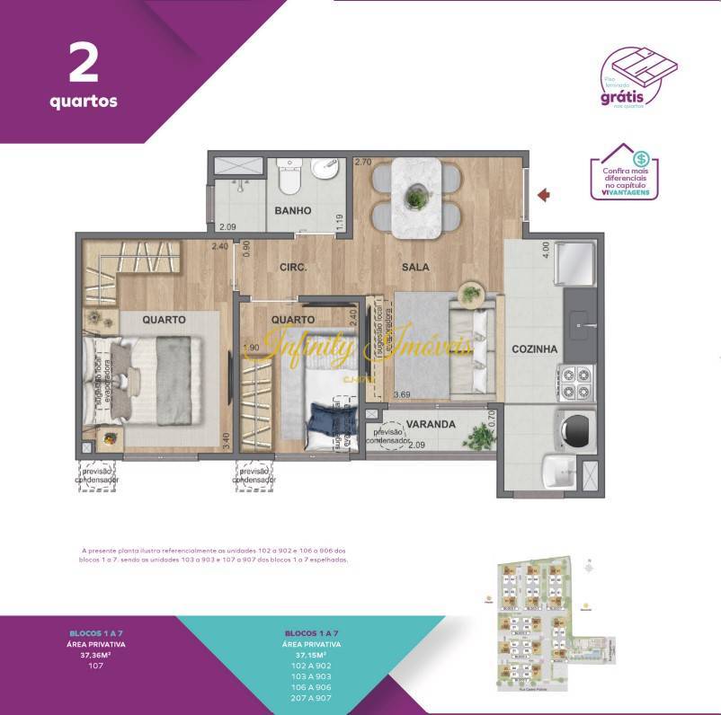 Apartamento, 1 quarto, 37 m² - Foto 17