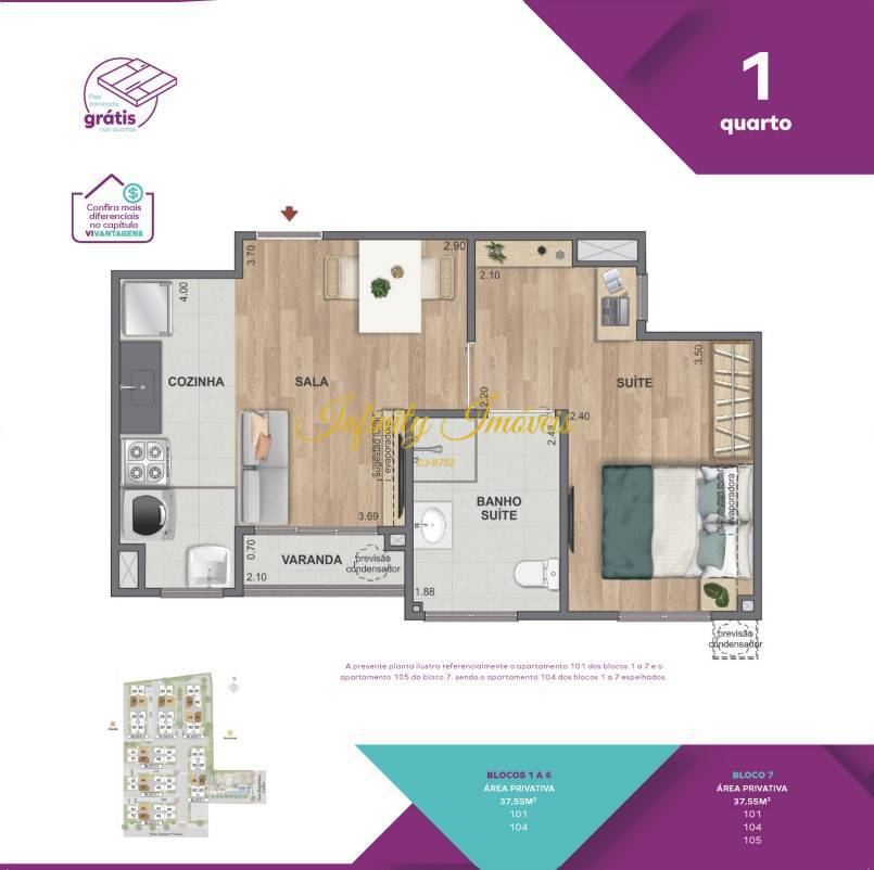 Apartamento, 1 quarto, 37 m² - Foto 15
