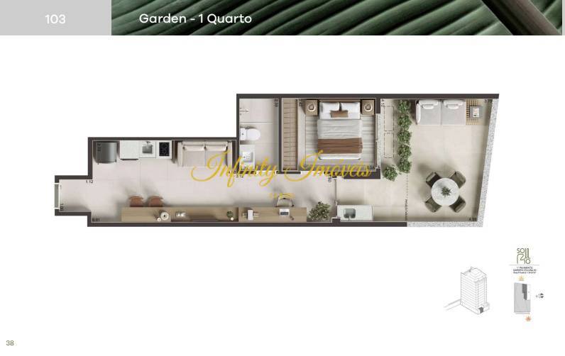 Cobertura, 1 quarto, 44 m² - Foto 26