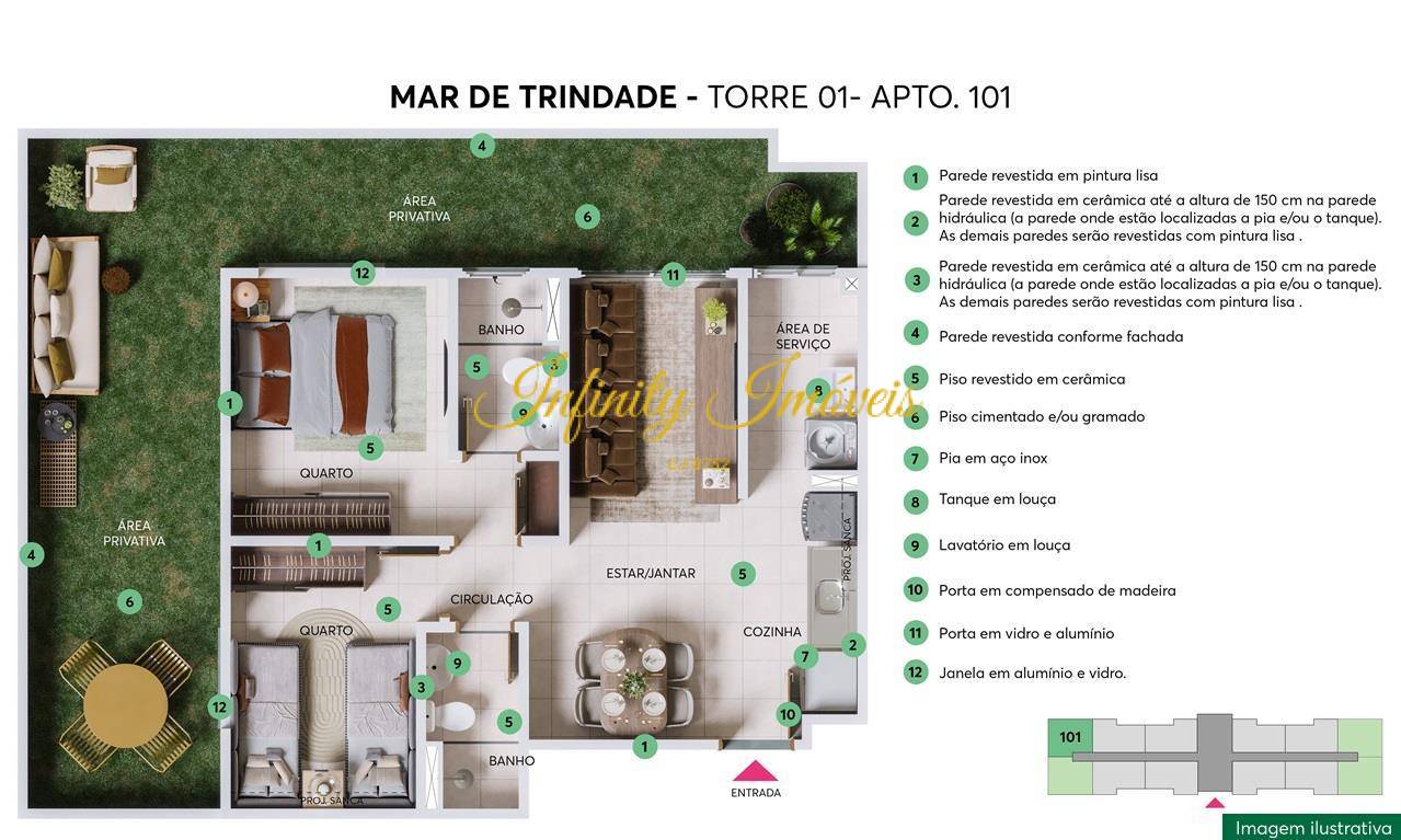 Apartamento, 2 quartos, 46 m² - Foto 21
