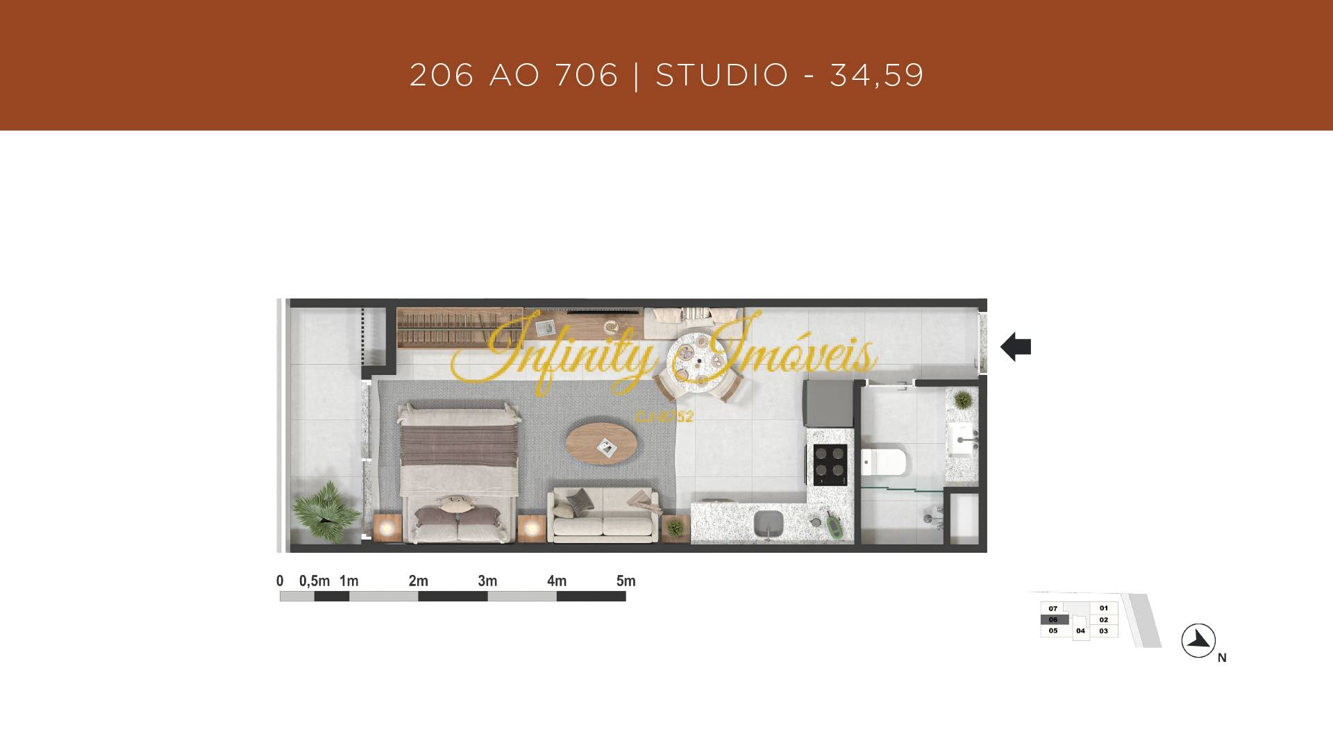 Apartamento, 1 quarto, 34 m² - Foto 16