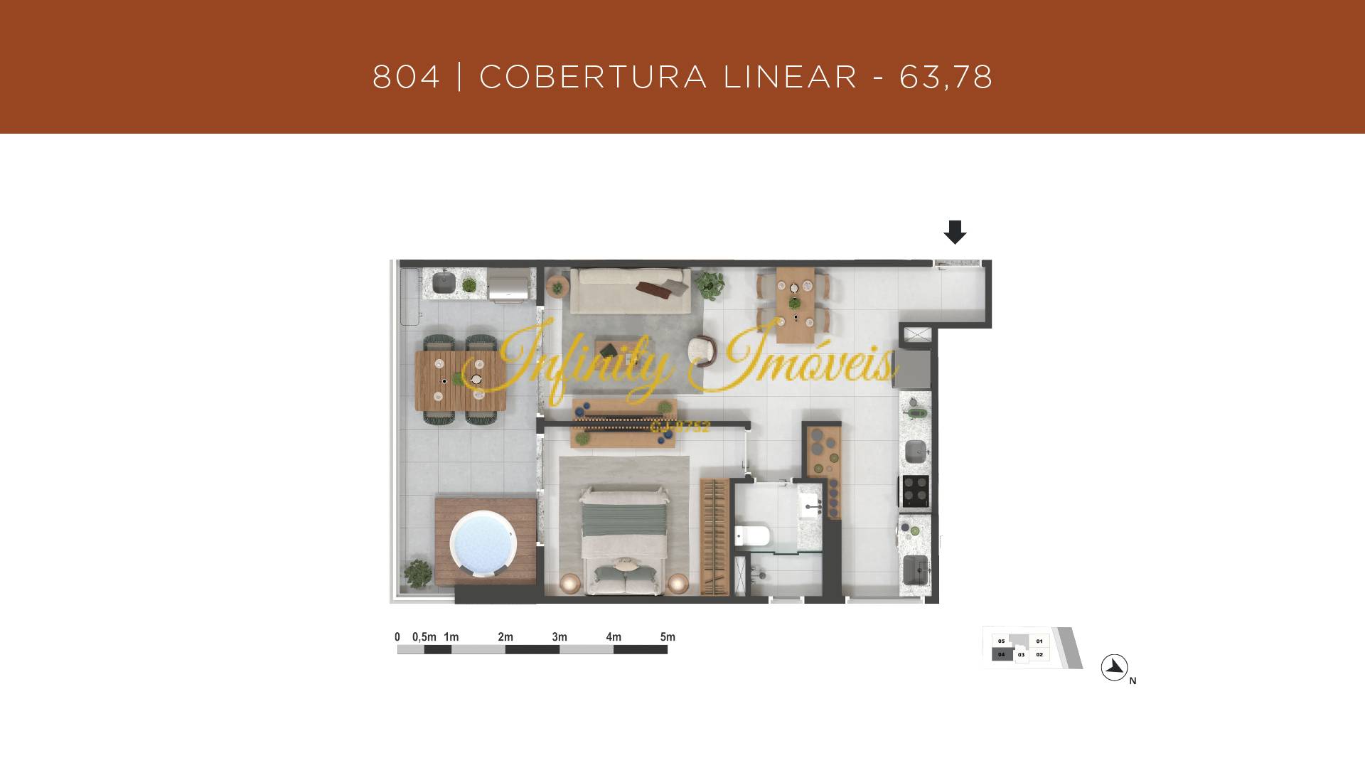 Cobertura, 1 quarto, 56 m² - Foto 16