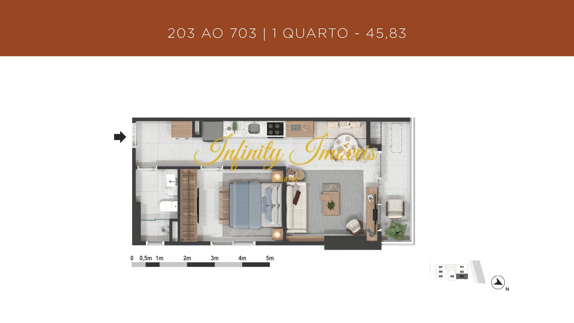 Cobertura, 1 quarto, 56 m² - Foto 23