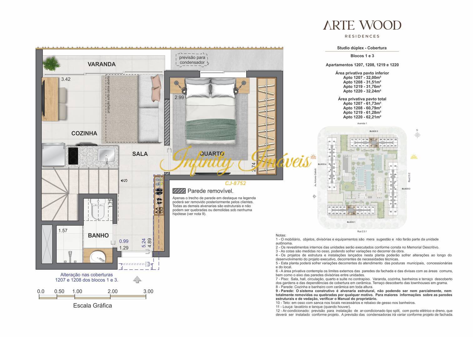 Apartamento, 1 quarto, 58 m² - Foto 72