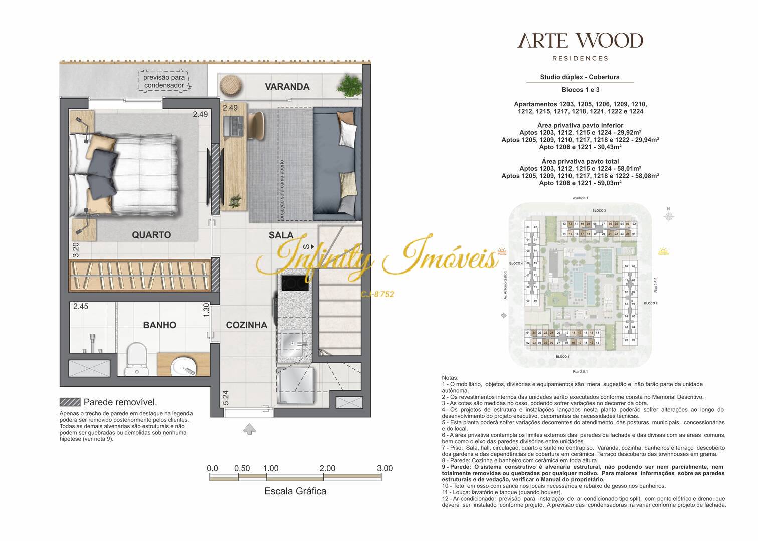 Apartamento, 1 quarto, 58 m² - Foto 76