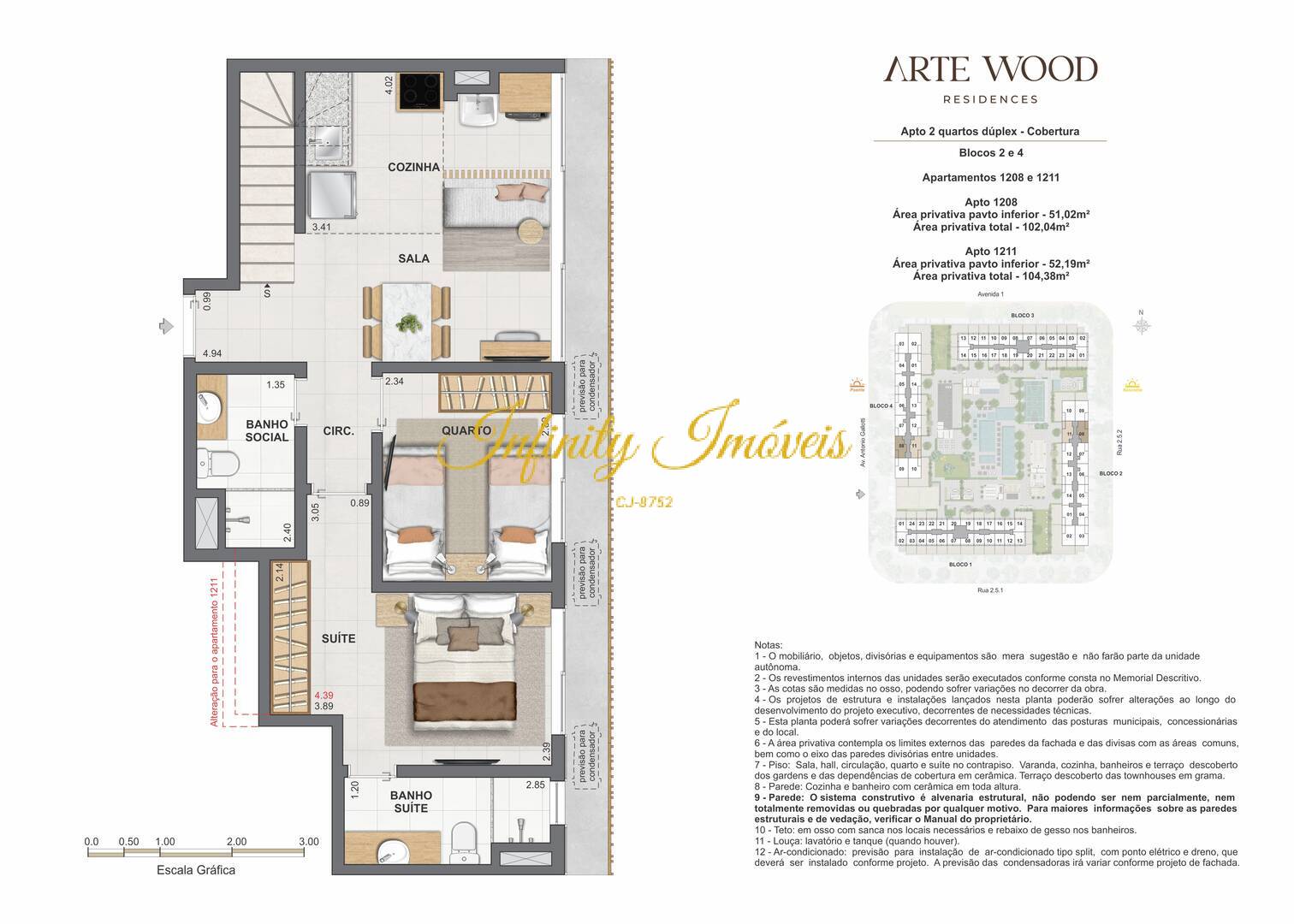 Apartamento, 1 quarto, 58 m² - Foto 85