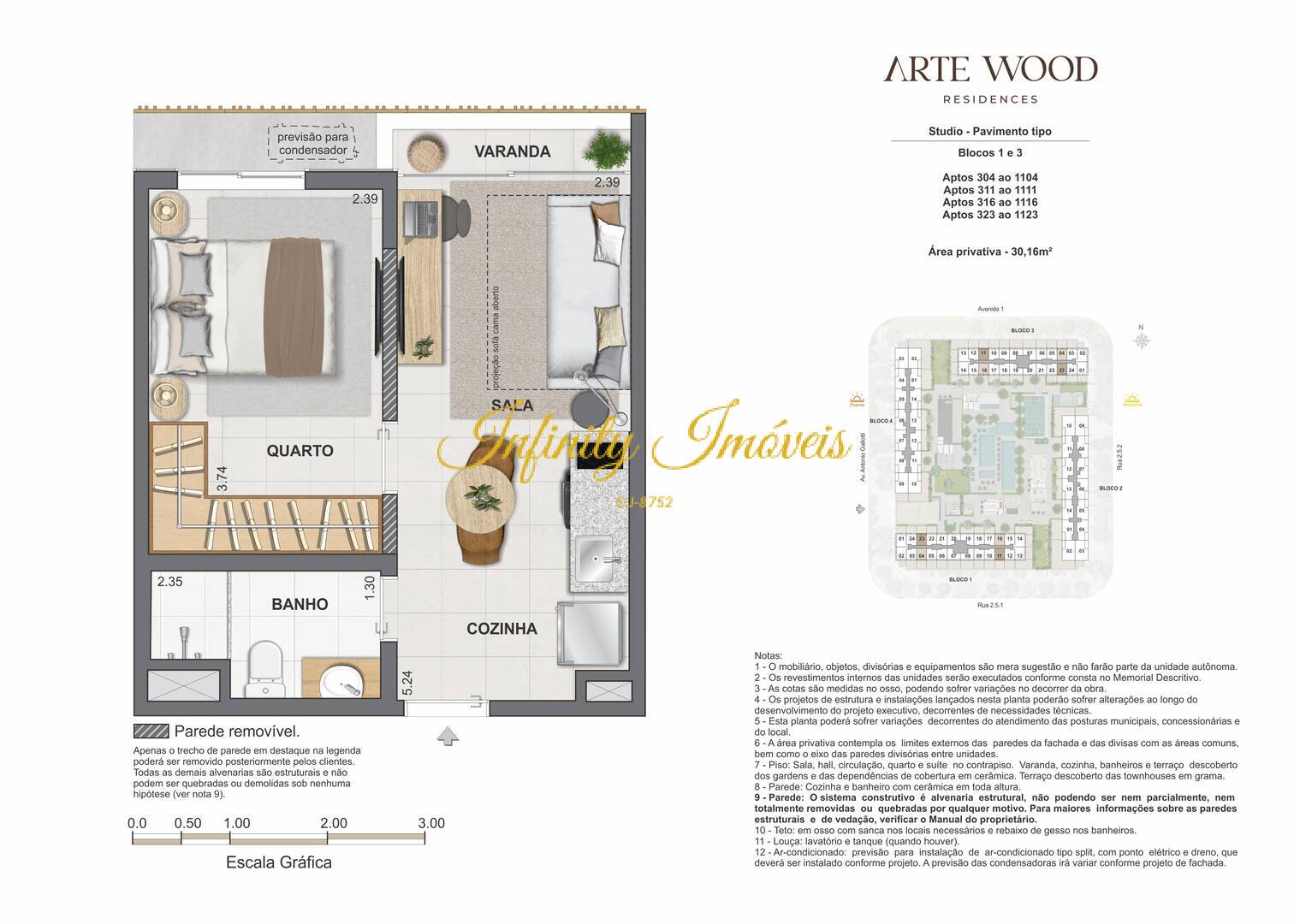 Apartamento, 2 quartos, 35 m² - Foto 73