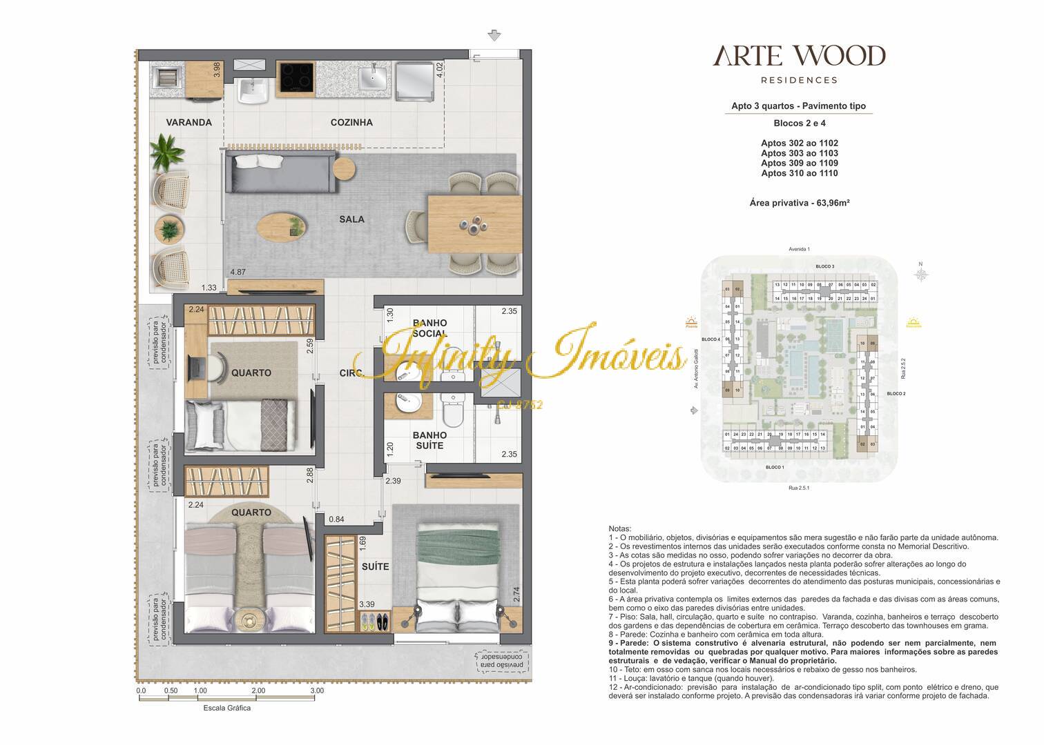 Apartamento, 2 quartos, 35 m² - Foto 75