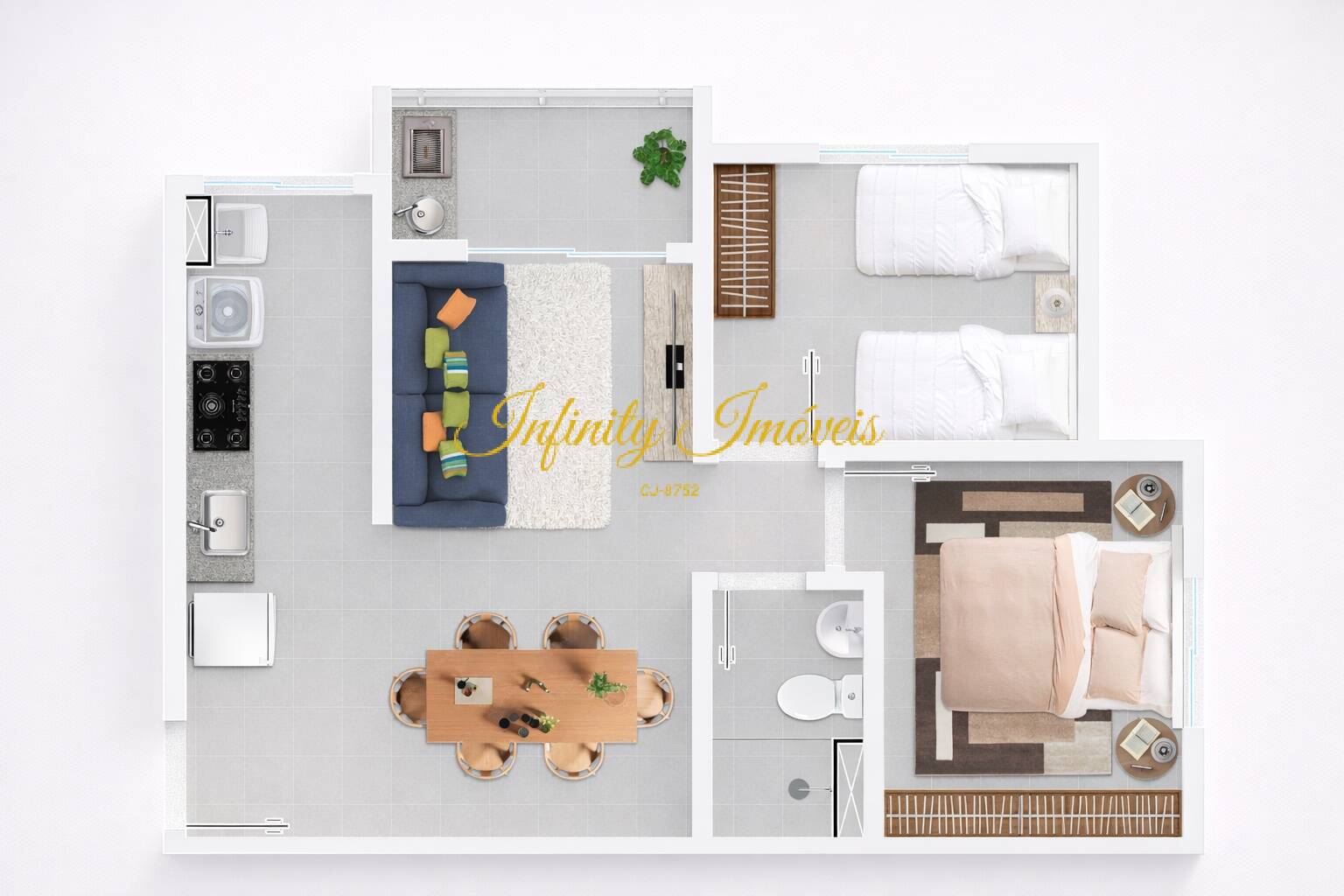 Apartamento, 2 quartos, 43 m² - Foto 38