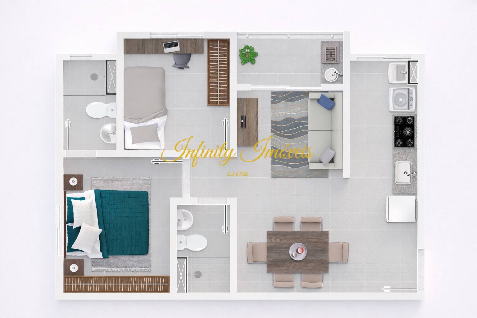 Apartamento, 2 quartos, 43 m² - Foto 39