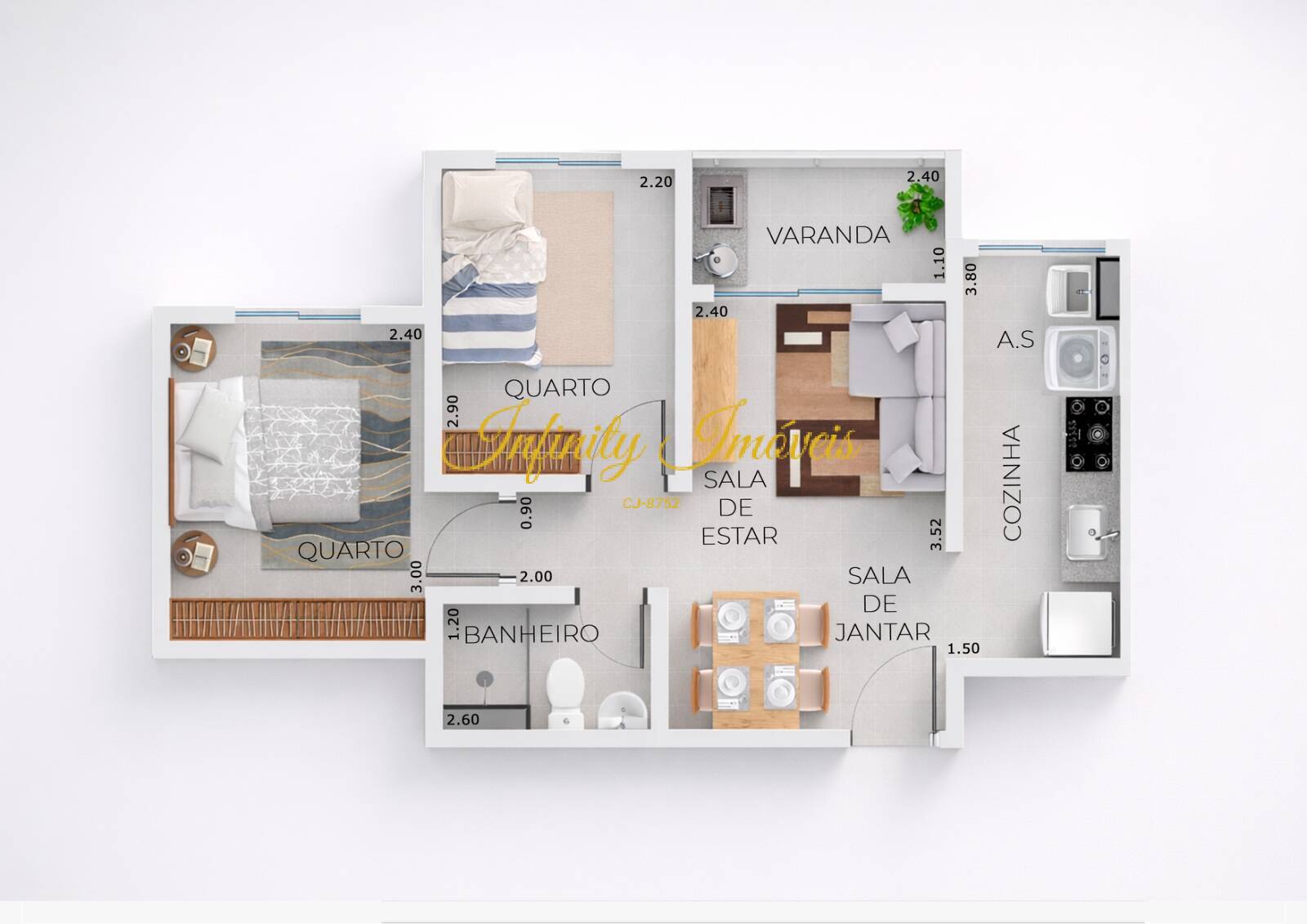 Apartamento, 2 quartos, 45 m² - Foto 36