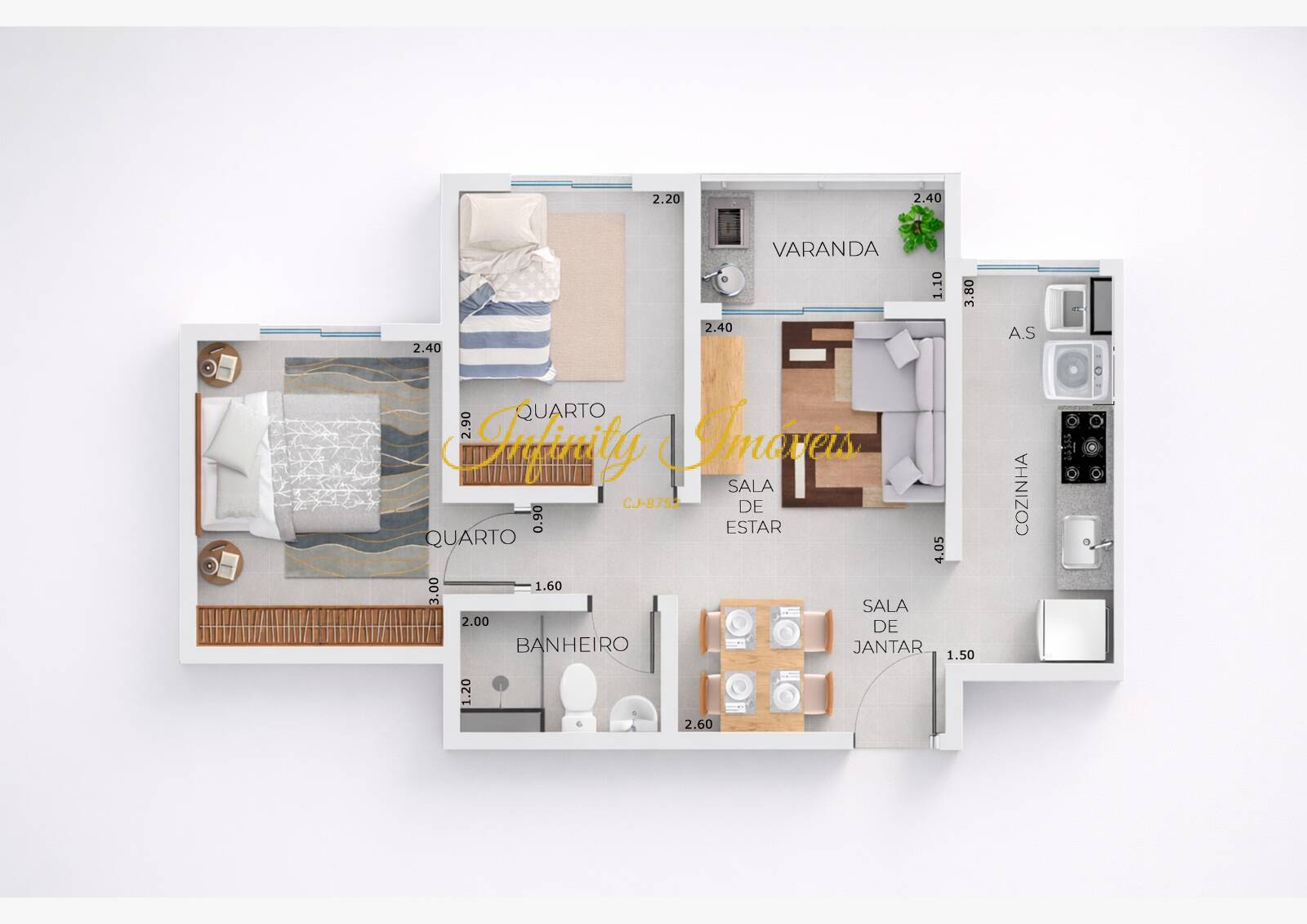 Apartamento, 2 quartos, 45 m² - Foto 39